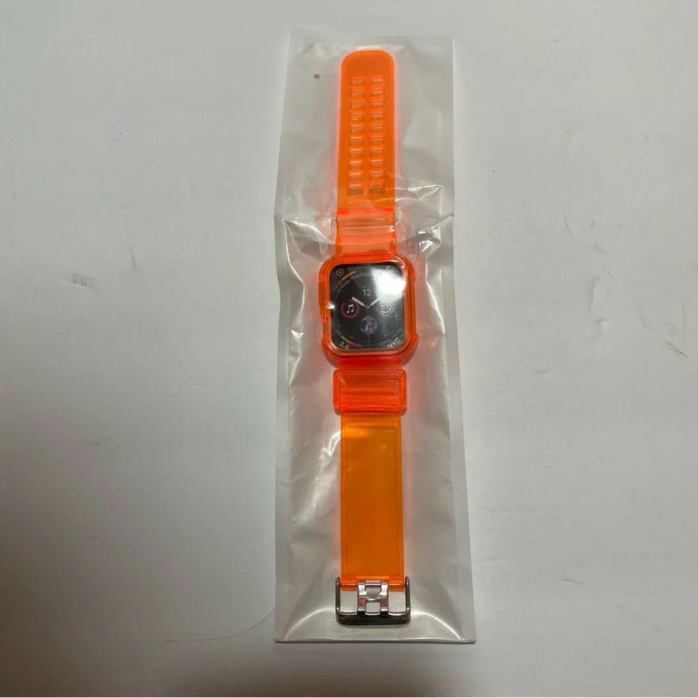 Apple Watch Series 7/8 jelly orange watch band